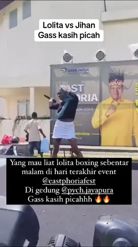 Lolita vs Jihan boxing day di event terakhir eastphoria gasss 🔥🔥 #boxing #lolitadonat  #jihan #eastphoria  #nasibakarmacesipit  #nasibakarviral  #fyppppppppppppppppppppppp  #fypシ゚viral  #fyp 