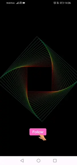 Animation Colour square by Python#square #code #python 