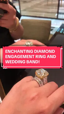 Looking back at rocking this mesmerizing 40+carat champagne color asscher-cut diamond from Graff, set in a stellar white and yellow diamond encrusted setting, paired with a dazzling emerald-cut diamond eternity band, an extraordinary set for my love affair with diamonds 💎💎💎 #diamond #asschercut #highjewelry #yellowdiamond #enggagementring #bridal #naturaldiamonds #graff #graffdiamonds #champagnegem #yourdailydoseofsparkle 