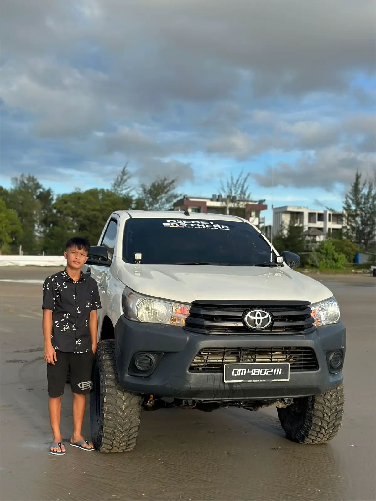 menunggu sunset#xzycba #toyotahilux 