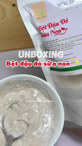 Bột đậu đỏ sữa non mấy bà đang tìm nè🛒🥰#xuhuong #unboxing #fyp #botdaudo #botdaudosuanon #mocfarm 