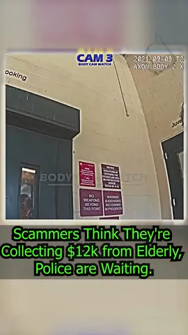 Scammers Think They're Collecting $12k from Elderly, Police are Waiting part 5#cops #police #copsoftiktok #policeofficer #fyp #viral #bodycam #dashcam
