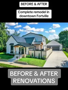Revamping a home from the 1800s can breathe new life into the whole community. This house is setting the trend in downtown Fortville. Giving an old home a makeover in a blossoming area sparks pride in homeowners and boosts property values. It’s a prime example of building equity!  #reno #flip #remodel #homeimprovement #realestateinvesting 