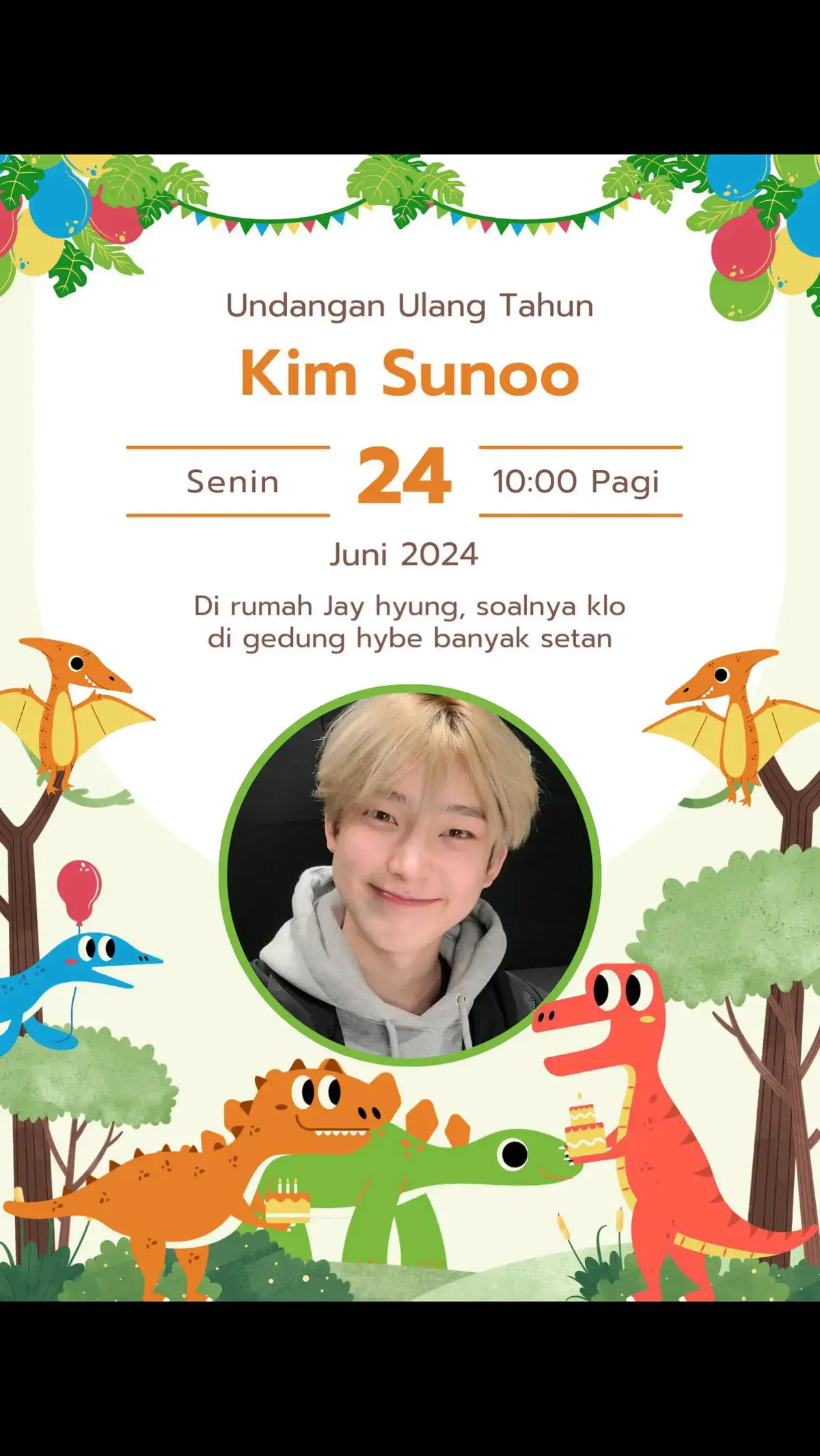 undangan ulang tahun sunoo😭🙏🏻 #sunoo #enhypen #lewatberanda #fyp #happybirthdaysunoo🎁🎊🎉🎂🥳 