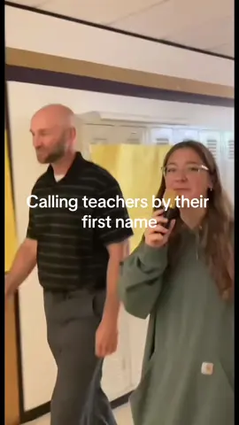 Calling teachers by their first name #calling #teachers #firstname #teachersoftiktok #senior #senioryear #schoollife #entertainment #funnyvideos 