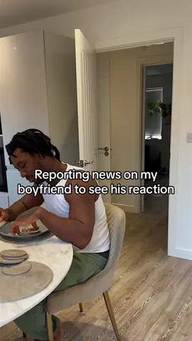 Reporting news on my boyfriend to see his reaction #foryou #foryoupage #trending #fyppppppppppppppppppppppp 