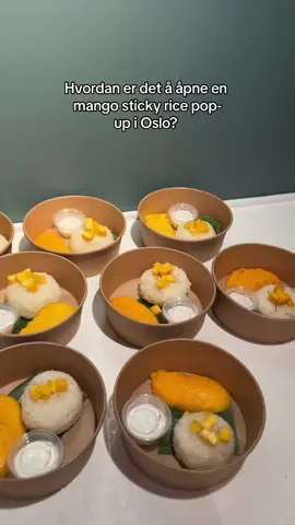 Lærer noe nytt hver dag! Åpnet igjen på tirsdag 🫶🏼 #mangostickyrice #oslo #popup #tiktoknorge 