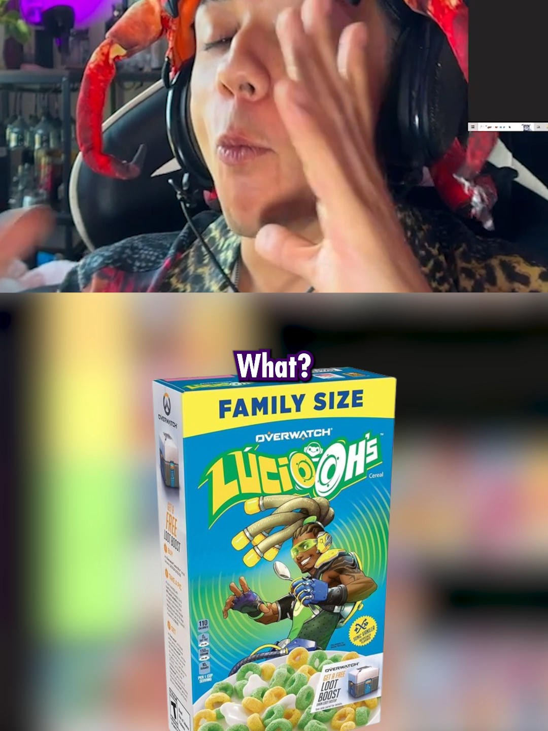 chat, is this real??? #overwatch #nuka #nukafight #clips #cereals