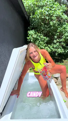 Ice bath + Candy….had to even it out somehow 🤷🏼‍♀️ #icebath #icequeen #dayinmylife #candy #candysalad #trending #coldplunge #daily #frozen 