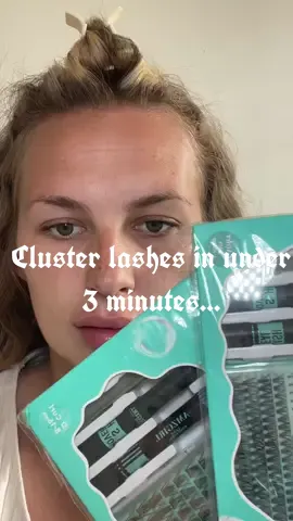 How to apply cluster lashes Lash application in under 3 minutes.. quick and easy and they last for up to 7 days! 