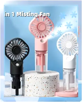 🌟 You’re gonna love this one 🌟 Strong Power Spray Humidification Small Mist Fan Humidification Usb Charging Portable Fan Icy And Refreshing...