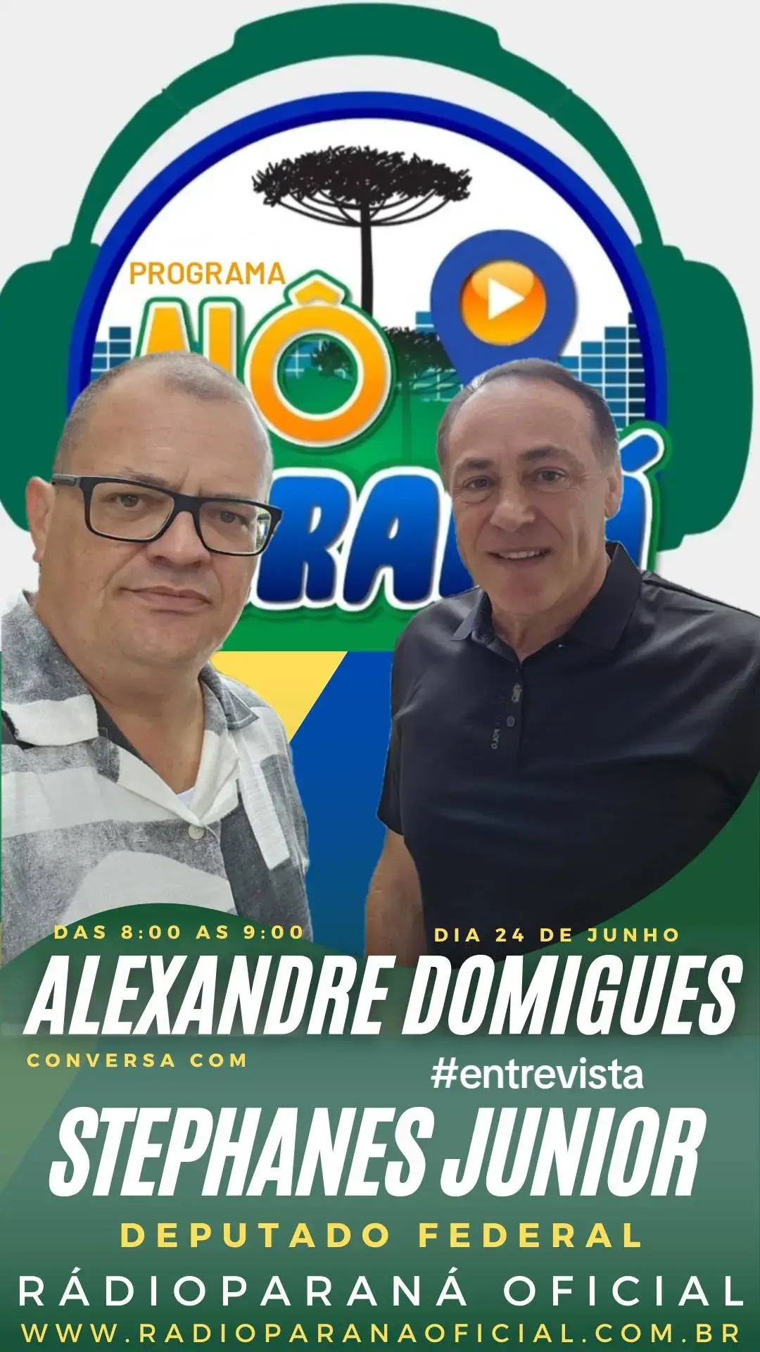 Alexandre Domingues conversa com o Deputado Federal Stephanes Junior no Programa Alô Paraná #rádio #Programa #entrevista #conversa #política #polemica 