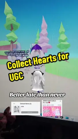 COLLECT HEARTS FOR UGC LIMITED HAIR #roblox #robloxgames #robloxavatar 