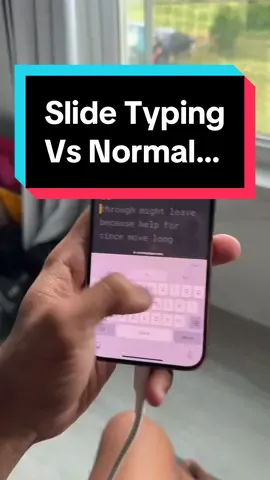 Replying to @arabniggaabd is slide typing faster than typing normally #carterpcs #tech #techtok #gaming #techfacts #typing #iphone 