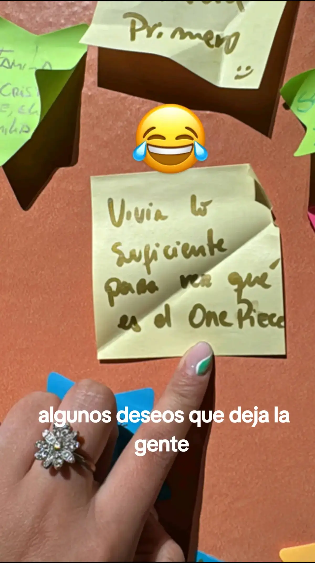 algunos deseos que deja la gente  en la exposición de el principito