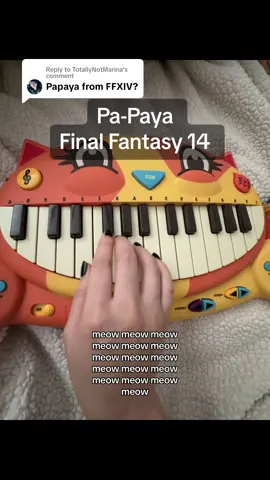 Replying to @TotallyNotMarina 🐱✅ this papaya song? — Pa-Paya by Masayoshi Soken from Final Fantasy 14  @Cassie | Cassieee727 🦁 #catpiano #ffxiv #ff14tiktok #finalfantasy14 #finalfantasyxiv 