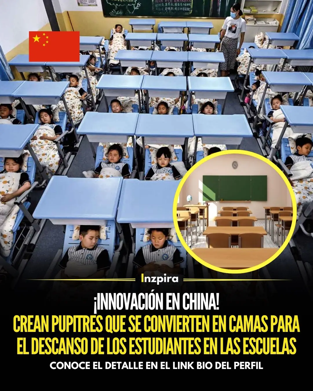 ¡Un innovador sistema de escritorios convertibles está revolucionando la manera en que los estudiantes descansan en clase! Diseñados para mejorar la postura y combatir las dolencias de espalda desde una edad temprana, estos pupitres se transforman ingeniosamente en pequeñas camas, proporcionando un espacio cómodo para que los niños puedan descansar. ✅ Conoce el detalle en el link bio del perfil.  • • • #China #Innovacion #Pupitres #Camas #Niños #Escuelas 