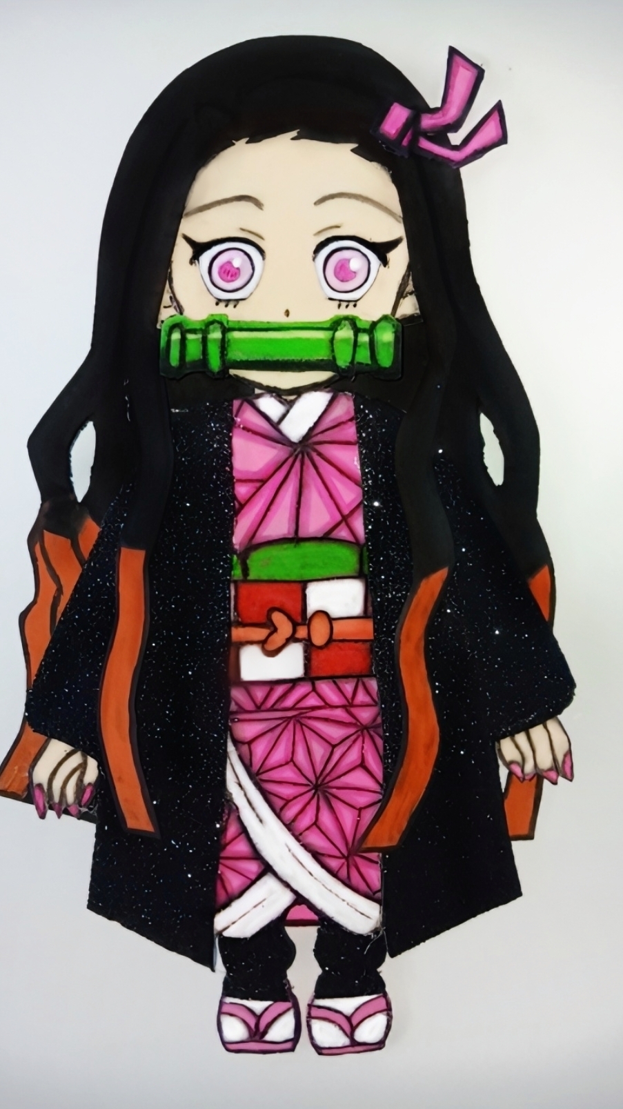 Nezuko Kamado en foamy 🩷 #manualidades #demonslayer #Lifestyle 