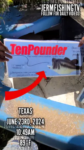 I FOUND A 10 POUND BASS! 😨😯 #fishing #fishingvideos #fishingtime #bassfishing #texasfishing #Outdoors #jermfishingtv #freshwaterfishing #fishtok #pondfishing 