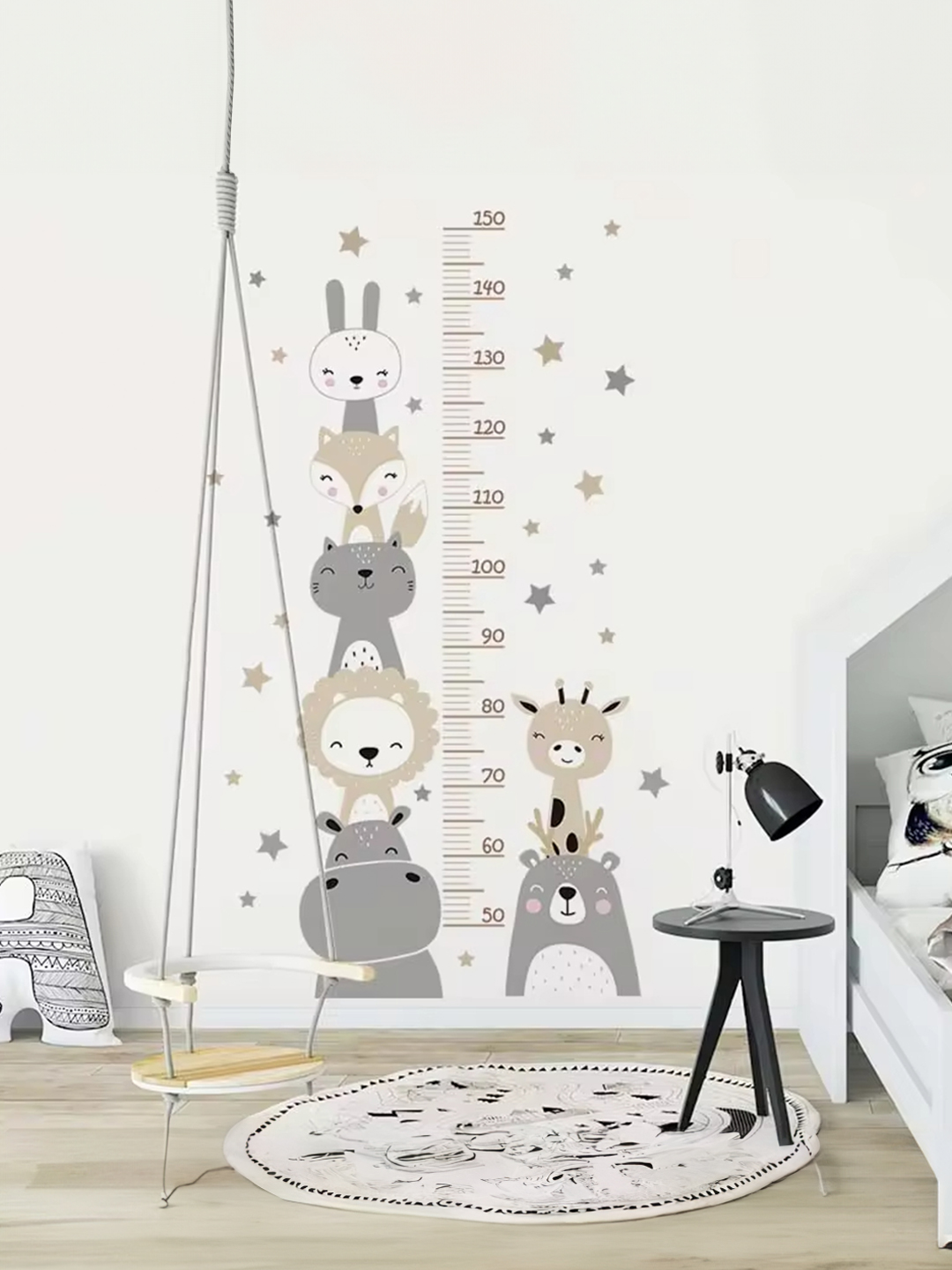 Make measuring fun with our height chart wall sticker. Adorable cartoon animals add charm to any kids' room while tracking their growth. 🛒 Shop online: Link in Bio  #babytiktok #newmom #toddlersoftiktok