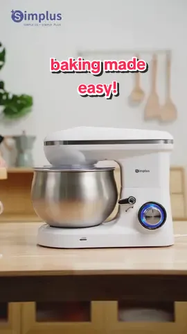 seronok lah baking lepas ni ada Simplus 3-in-1 Stand Mixer 😆 #simplelifegoldenyear  #simplus   #simplus3rdbirthday #simplywhite #fyp #simplusmalaysia #simplusmy 