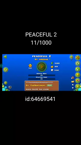 [peaceful 2] 100% completado (Geometry dash 2.2)⚠️⚠️⚠️⚠️⚠️⚠️