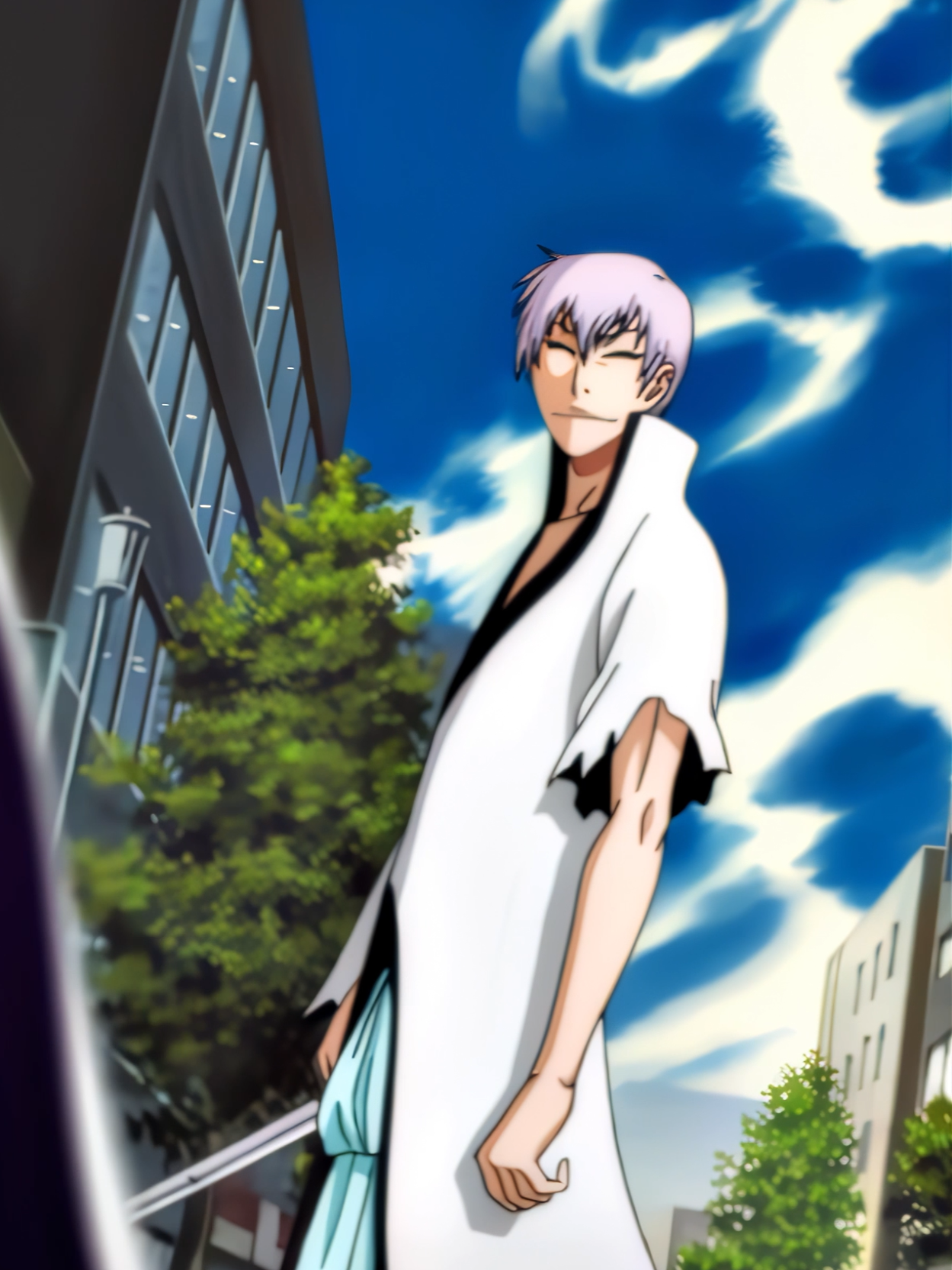 The only one who land a clean hit on AIZEN #anime #bleach #gin