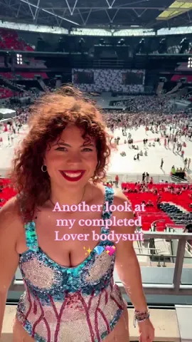 You thought I was done posting eras content? Never lmao😭😭 but for real I’m so proud of @Andreina ♎️ & I’s work!! We did that 😅 shoutout to all the strangers who took pics with me!! #swifttok #londonn1 #redtaylorsversion #erastour #loverbodysuit #DIY #taylorswift #wembleystadium 
