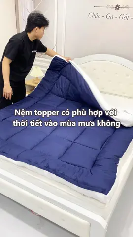 Nệm topper sẽ là một sự lựa chọn phù hợp cho thời tiết đang vào mùa mưa cả nhà mình ạ #xuhuong #eurohometex #nemtopper #nemgiare 