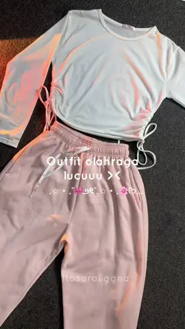 Outfit olahraga hemat budget 🥰 #outfitolahraga 