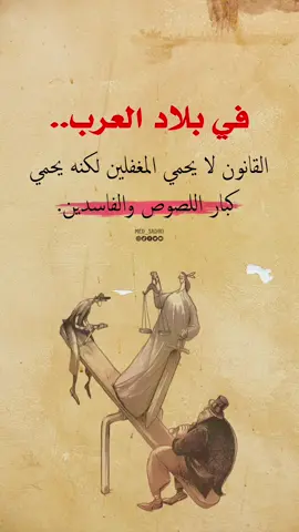 في البلاد العرب.. القانون لا يحمي المغفلين لكنه يحمي كبار اللصوص والفاسدين. #shorts #اكسبلور #graphicdesign #explore #foryoupage #ستوريات #تصميم_فيديوهات🎶🎤🎬 #med_sadiki #حالات_واتس #share #reels 