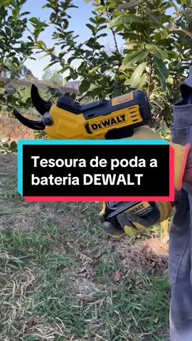 Tesoura de poda a bateria DEWALT DCPR320B. O que vocês querem saber? #ferramentas 