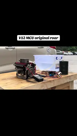 CHUANQI V12 MCU original roar🔥#enginemodel #v12engine #rccar #MCU #diyproject 