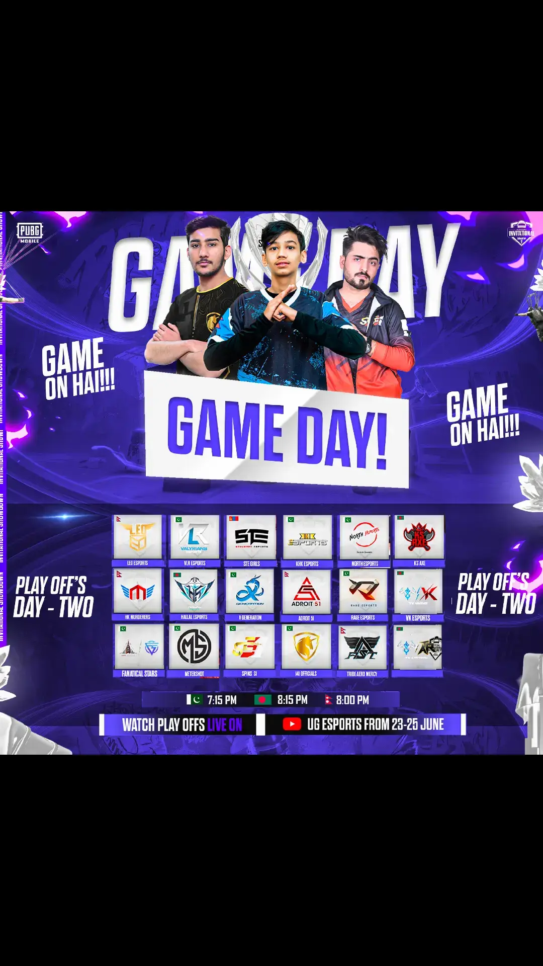 We are back with Day 2 match watch live 9n YouTube @ugesports1 #alibuildersinvitationalshowdown #gamingevent #pubg #pubgmobile #LiveOnYouTube #yt #youtube #southasia  @UG Doctor @Sohaib Khan @420 Jiya Gaming @REEM GAMING 