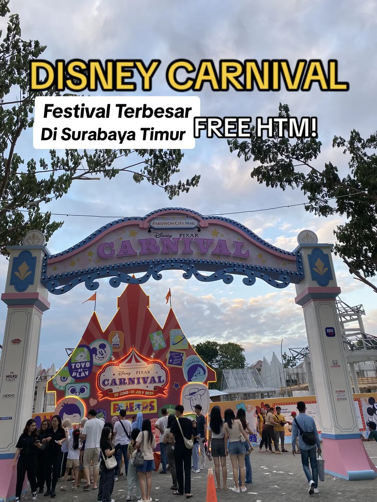 Kalian sudah Kesini Ta Rek ??? Yang Belum Kesini Di Gaskan Rek.. 📍@Pakuwon City Mall  20 Juni - 21 Juli 2024 🔥HTM FREE !!! #surabaya #sekitarsurabaya #exploresurabaya #surabayatimur #fyp #pakuwoncitysurabaya #disneycarnival #surabayatiktok #surabayahitz #surabayaviral 