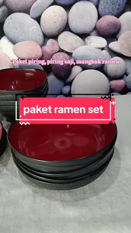 Paket Ramen lengkap  satu set isi 12 PC mewah elegan cek keranjang saja  #mangkokramen  #piringsaji  #piring #paketramen  #viralvideo #fyp 