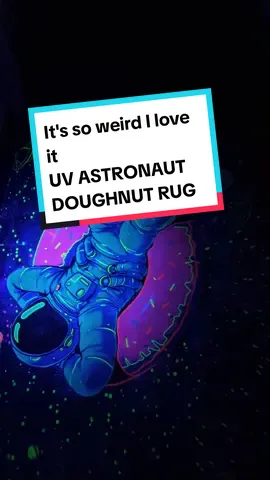 Every home should have a UV astronaut in a doughnut rug, it's thick and non slip #rug #kidsrug #astronaut #astronautrug #spacerug #uvrug #decor #kids #spotlight #spacetheme  #tiktoksummersale #tiktokmademebuyit 