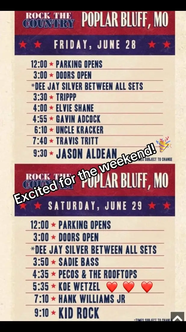 #rockthecountry2024 #WeekendVibes #june #2024 #missouri #rockthecountry #Summer 