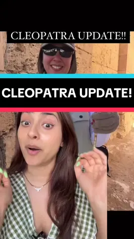 Small BUT mighty Cleopatra & Dr. Kathleen Martinez update!! More to come in November!!  #cleopatra #ancientegypt #kathleenmartinez #archaeology 