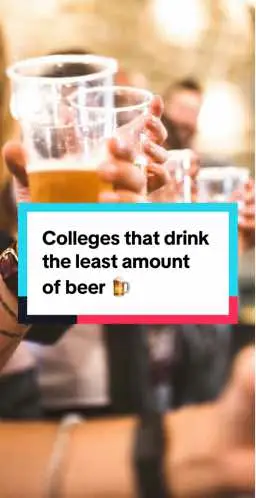 These are the colleges that drink the LEAST 👀🍺 #alcohol #drinking #drinkinggame #studentlife #frattok #collegetok 