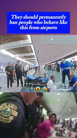 They should permanently ban people who behave like this from airports Part 4 #copsoftiktok #police #policeofficer #cops #copsusa #policecar