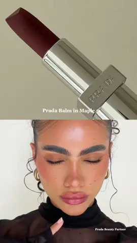 THAT girl in lip balm form @pradabeauty  in the shade Maple @sephora #PRADABALM #AD