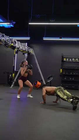 Partner challenge  Grab someone. Anyone 😅 Let’s try this one.  All honesty though… This was actually a great challenge. Great cardio overall.  Maybe do it with something more safe. Like a Bosu ball.  #workoutchallenge #partnerworkout #challenge #fitnesschallenge #couplevideos #workoutmotivation 