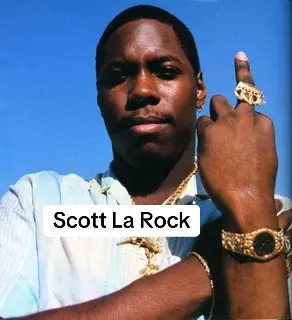 Known by the stage name DJ Scott La Rock, was an American hip-hop disc jockey and music producer from the Bronx, New York.  He was a founding member of the East Coast hip hop group Boogie Down Productions. He was also known for his association with the rapper KRS-One who was a member of Boogie Down Productions. Scott Sterling was born on March 2, 1962, in the Bronx, New York City. His parents separated when he was four years old, so he was raised by his mother, Carolyn Morant, a municipal employee. Through a connection of his mother's, La Rock landed a job as a social worker at Franklin Armory Men's Shelter on 166th Street in the Bronx. At night, though, he spun records at the hip hop hot spot the Broadway Repertoire Theatre. During his time as a social worker, La Rock met rapper KRS-One in 1986 at Franklin Men's Shelter where KRS resided.  The pair formed Boogie Down Productions (BDP) with DJ Derrick 