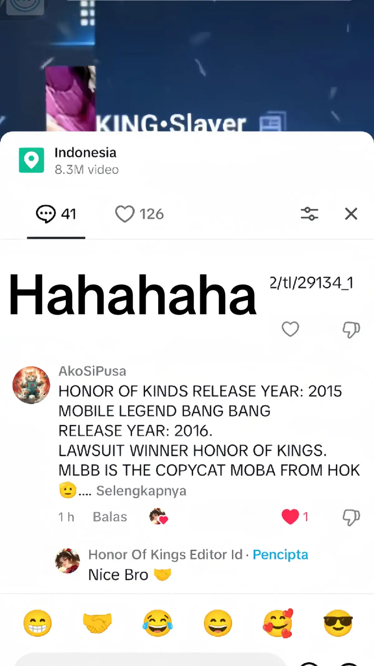 Hahaha Nice Bro 🫡 FOLLOW UNTUK UPDATE TERBARU SEPUTAR HOK INDONESIA. #hok #hokindo #honorofkings #honorofkingsglobal #honorofkingsindonesia #honorofkingsbrasil #王者荣耀 #honorofkingmyanmar #honorofkingmalaysia #honorofkingsamerika #honorofkingschina #honorofkingskamboja #honorofkingsburma #honorofkingsthailand #honorofkingstaiwan #honorofkingsfilipina #honorofkingsvietnam #honorofkingslaos #honorofkingsjepang #aov #mlbb #moba #pubg #ff #freefire #gaming #GamingOnTikTok #fyp #fypシ #fypシ゚viral #fypage #trending #trendingvideo #trendingsong  #viral #viralvideo #viraltiktok #capcut #meme #new #newupdate #honorofkingsbrazil #taiwan #honorofkingstürkiye #honorofkingsthailand #honorofkingsmalaysia #honorofkingsvietnam #honorofkingssingapure #honorofkingsamerika 