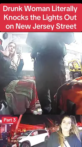 Drunk Woman Literally Knocks the Lights Out on New Jersey Street