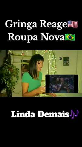 Parte 159 | Gringa Reagindo a Roupa Nova🇧🇷 Linda Demais🎶 . #gringa #reagindo #roupanova #musicaboa #Nostalgia 