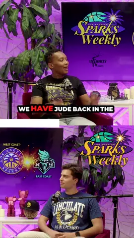 Hey Jude 👋🏾 Did you catch @judocanas on the last episode of the @lasparksweekly ⚡️#WNBA 