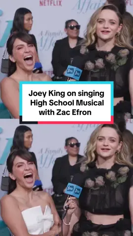 We're not gonna stop asking for a #ZacEfron and #JoeyKing High School Musical duet. 👏 #AFamilyAffair @Erin Lim @Joey King 