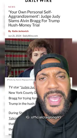 #judgejudy #alvinbragg #fyp #craiglong45 #craiglong 🫡💯